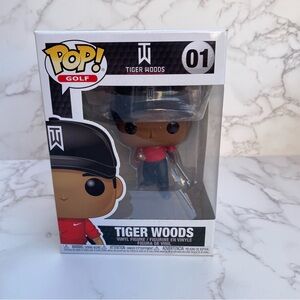 Funko POP Golf - Tiger Woods #01 Vinyl Figure (Red Shirt) PGA New